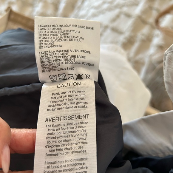 Women's White Snow Pants with Navy blue detail - Picture 14 of 15